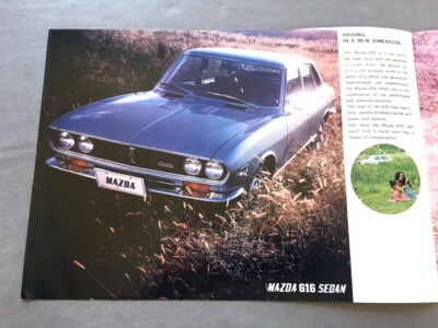 1971 Mazda 616 Coupe and Sedan Original Car Sales Brochure Folder