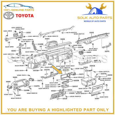 55413-90K00 Genuine Toyota RADIO SURROUND DASH INSTRUMENT PANEL