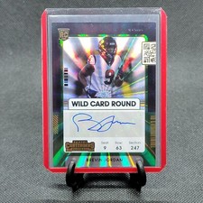 2021 Contenders BREVIN JORDAN #214 Wild Card GREEN LASER PRIZM AUTO SP RC Texans