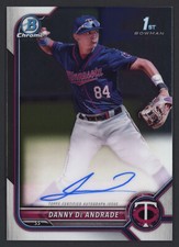 2022 Bowman Chrome Prospect Auto #CPA-DDE Danny De Andrade Twins Prospects