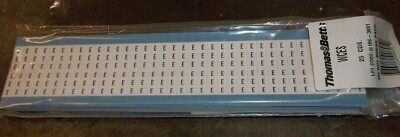 LOT OF 25 THOMAS & BETTS WCES E WIRE MARKER CARDS (185-2)
