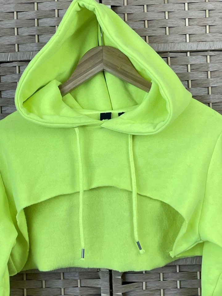 FACTORIE Neon HI VIS CROPPED HOODIE L - image 3 of 4