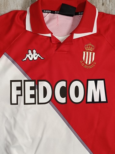 maglia calcio vintage AS MONACO maillot Henry 1998 1999 Kappa Fedcom Puget - Foto 9 di 12