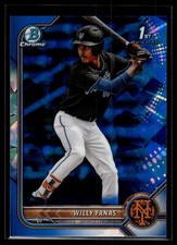 Willy Fanas 2022 Bowman Chrome Sapphire Edition Card #BCP-196