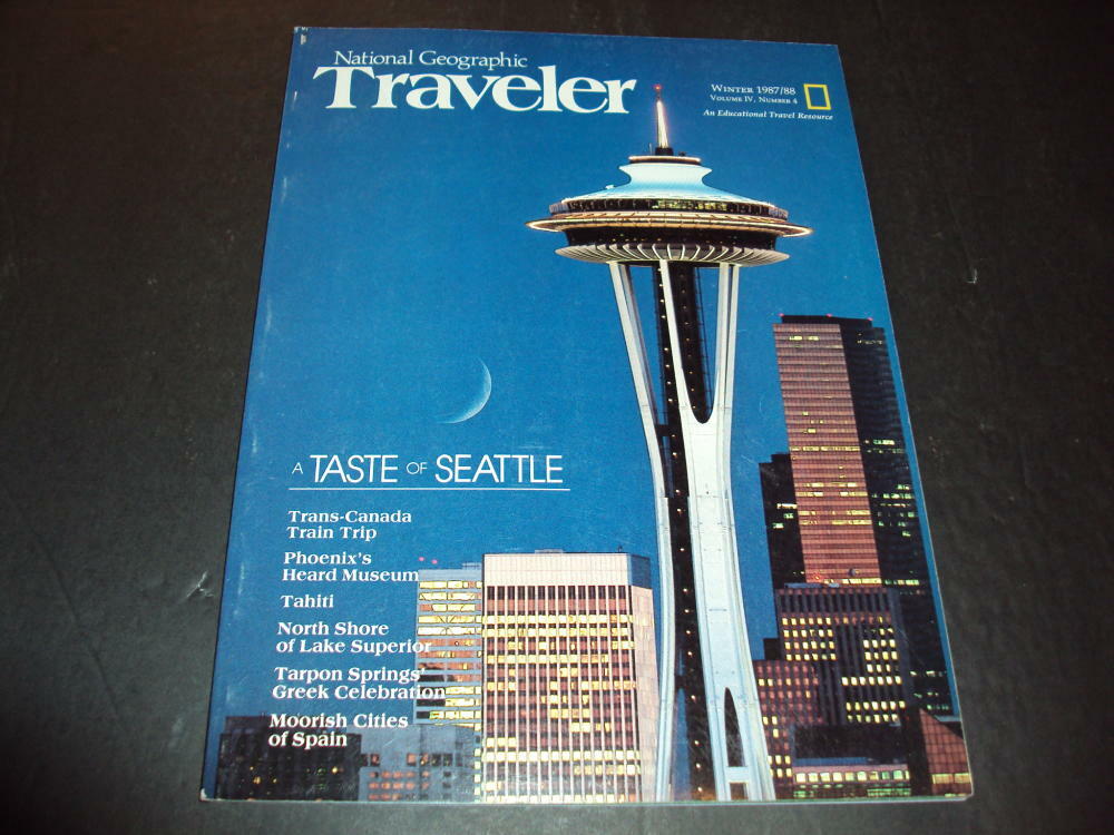 Travel and  Leisure Winter 1987/1988 Taste Of Seattle, Tahiti, Moorish  ID:46104