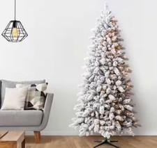 Vibrant 7.5ft. Pre-Lit Vermont Pine Artificial Christmas Tree with Clear Lights
