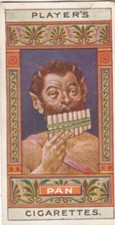 JOHN PLAYER TOBACCO CARD - EGYPTIAN KINGS & QUEENS - PAN - GOD OF SHEPHERDS