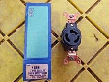 Eagle Single Receptacle in BLK 20A-125V 2-pole 3-wire grounding 899 -- 3 PACK