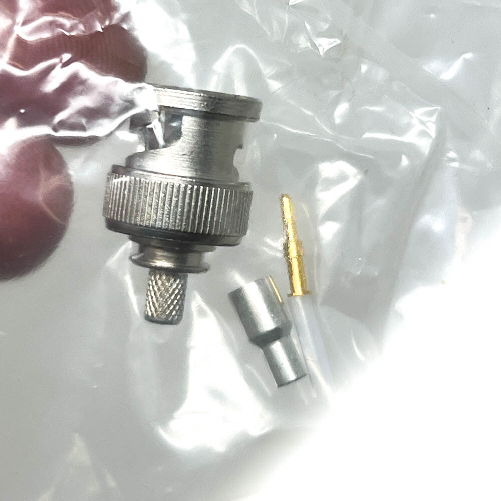 TE Connectivity AMP 225395-7 BNC Connector RF Coaxial Plug TE Connectivity AMP 225395-7 BNC Connector RF Coaxial Plug