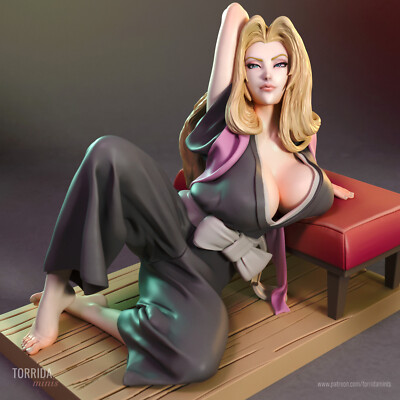 Rangiku Matsumoto, Bleach, Manga, Statue, 3D Druck, sexy Pin-Up, Figur, UNBEMALT