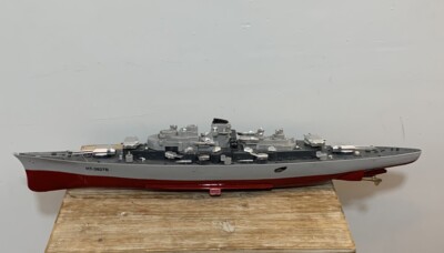 HT 3827B RC Battleship Warship Vessel Large 28” As Is