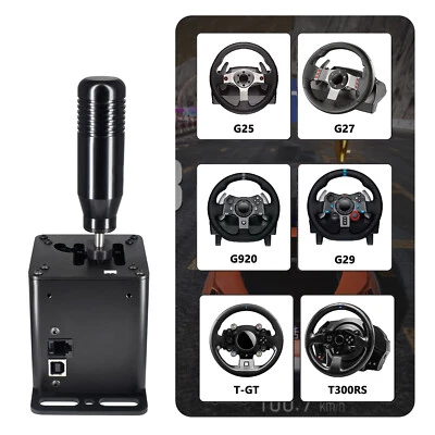 PC USB H Gear Shifter For Logitech G29 G27 G25 G920 T300RS/GT Sim Racing Game