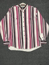 VTG Wrangler X Long Tails Brushpopper Cape Shirt Mens XL 18-36 Made In USA