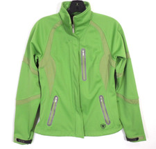 Ariat Womens S Green Jacket Zip Up Soft Shell