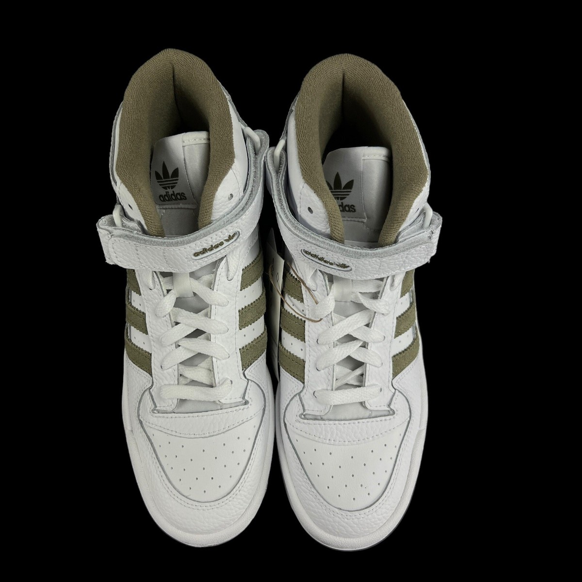 Adidas Forum Mid White Orbit Green Gum Shoes GZ3888 Youth 