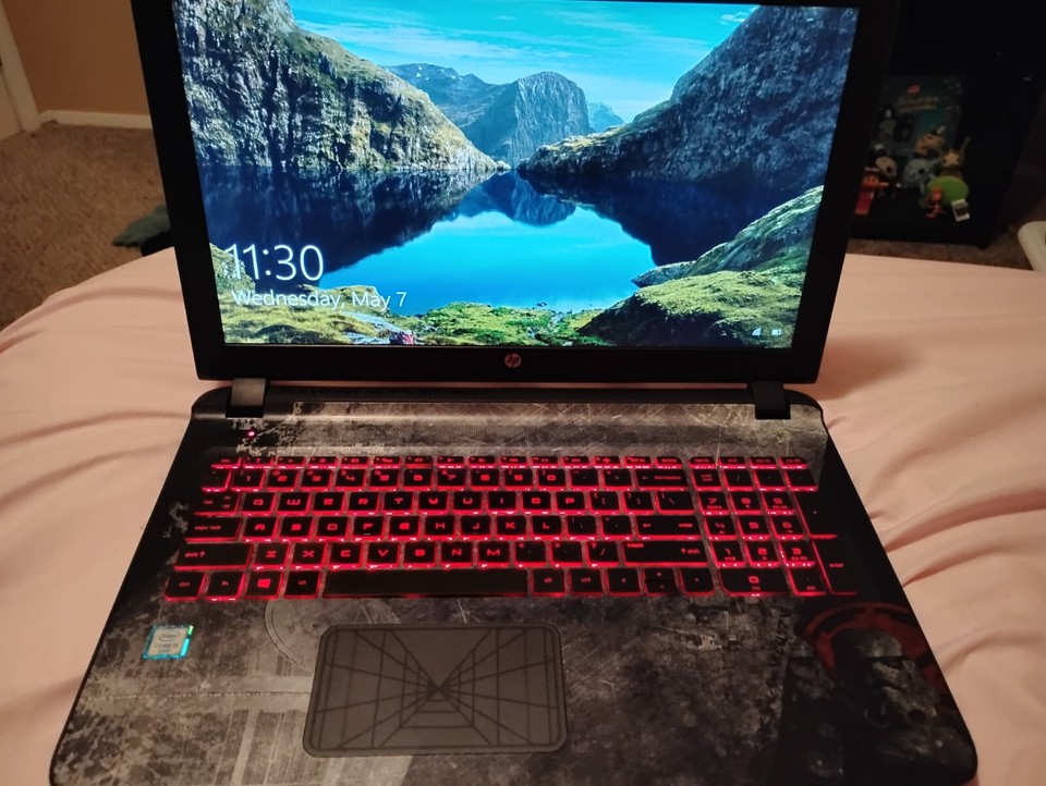 Nuevo teclado inglés de EE. UU. Para HP Pavilion Star Wars 15-an050nr 15-an051dx 15-an000ur 15-an001ur 15-an002ur, retroiluminado rojo, sin marco - AliExprs 7