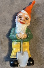 Gartenzwerg Gummi ca. 28 cm P 1967 Vintage