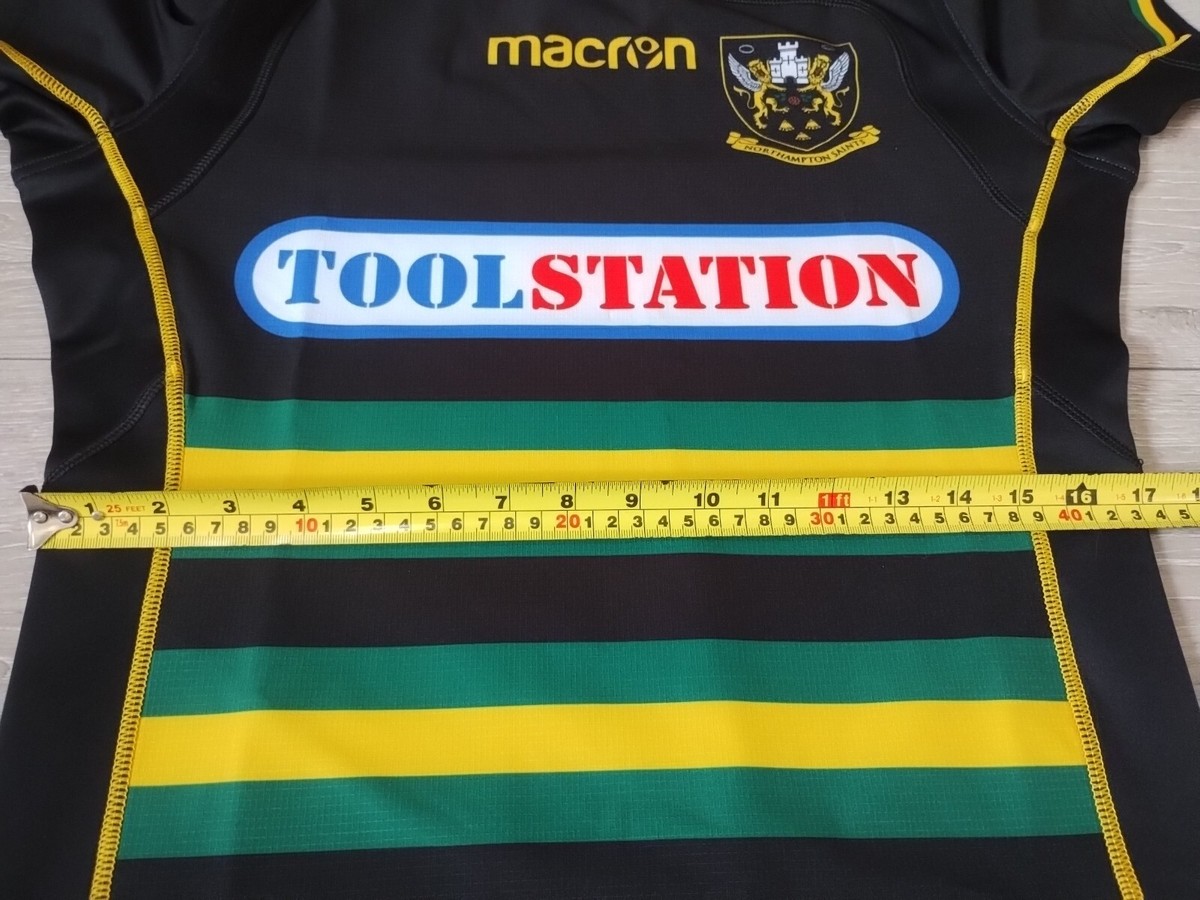 Maillot De Rugby Northampton Saints 2018/2019, Domicile, Taille M, Macron - Neuf Avec étiquette