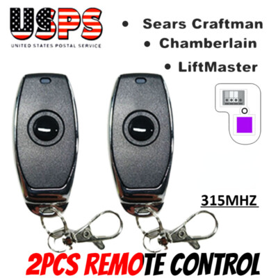 2PCS New Remote 1-Button PURPLE Visor Remote unive Control Garage Door Opener