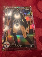 2025 TOPPS CHROME FOOTBALL LEATHER REFRACTOR #211 KYLE DUGGER STEELERS
