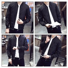 Men Jacket Party Summer Casual Fashion Nightclub Stand collar Stylish Travel