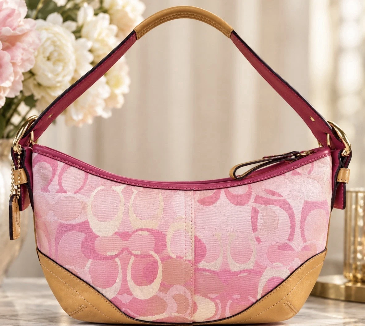 Coach Hobo Bags Pink Bags & Handbags for Women for sale | eBay