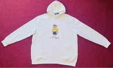 Polo Ralph Lauren Mens Big Tall Hoodie White Limited Edition CP 93 Bear Fleece