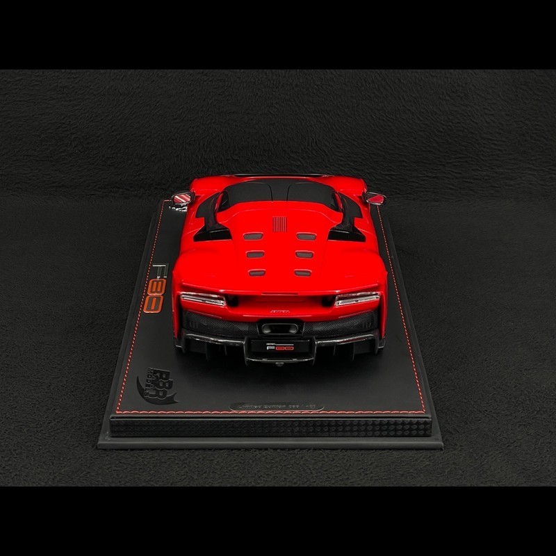 BBR Ferrari F80 Rosso Corsa with Carbon Rims 1/18 Scale Model Car