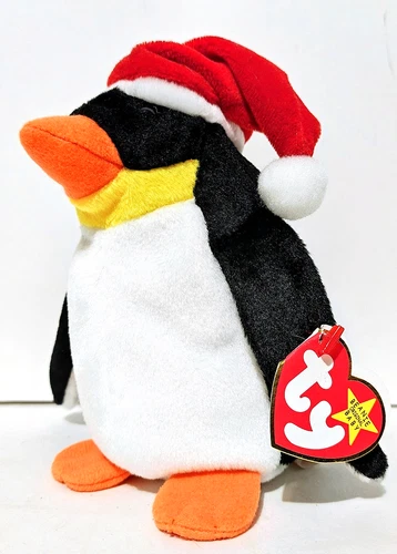 Ty - Original Beanie Baby - Zero - Christmas Penguin - New - Tags - Vintage 1998