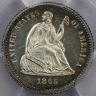 1865 Seated Liberty Half Dime - PCGS PR 63 CAM