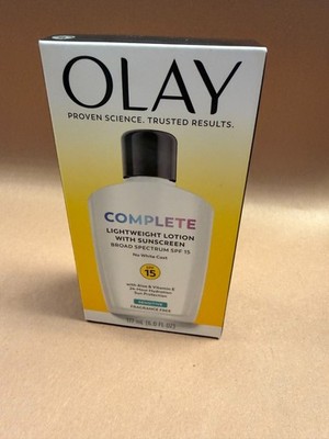 Olay COMPLETE Lightweight Face Lotion Normal to Oily Skin SPF 15  4 oz Exp 02/28