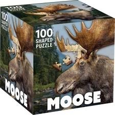 MasterPieces - Moose 100 Piece Shaped Jigsaw Puzzle