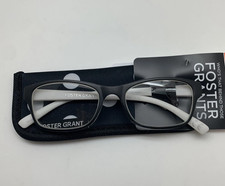 Foster Grant Lucille Reading Glasses Ladies Black White Polka Dots Case New