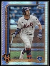 Jeff McNeil 2025 Topps Chrome Prizm Refractors #167 New York Mets