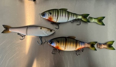 6th Sense Swimbait Lot (2) Trace (1) Draw