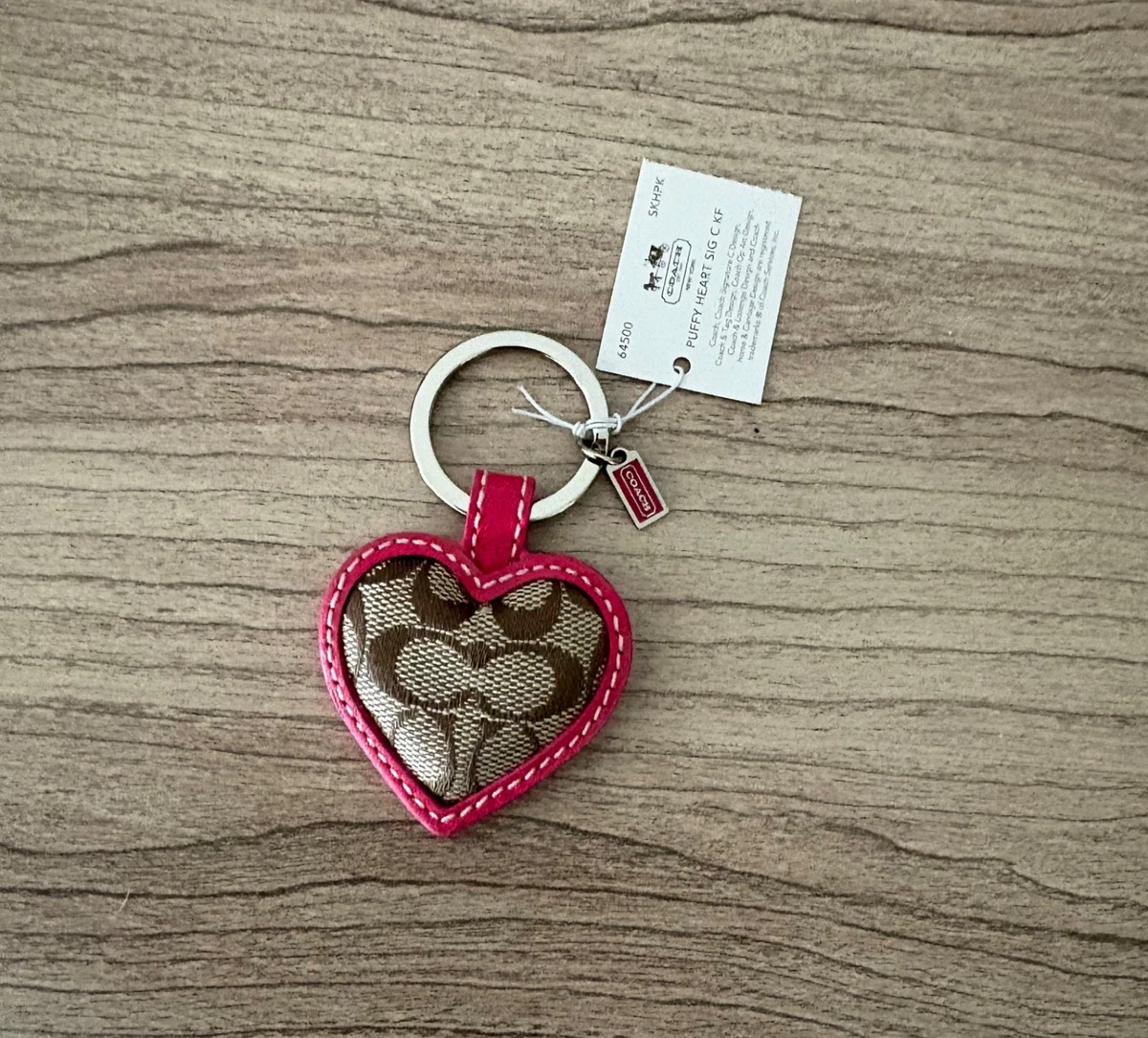 Coach Leather Heart Key Chains, Rings & Finders for Women for sale