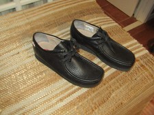 Clarks Wallabee Black Pebble Leather Low Shoes Extreme Comfort Men's Sz 8 India