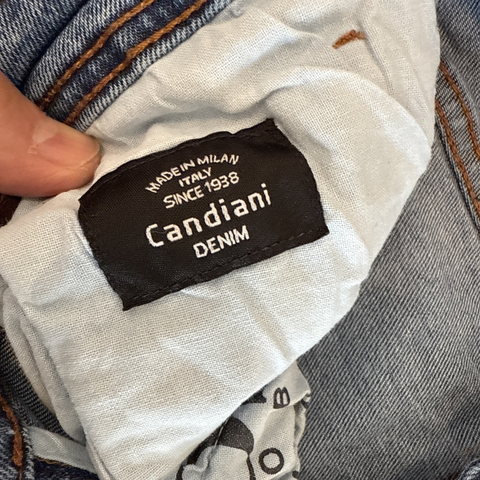 HUGO BOSS Jeans Blue Slim Tapered Stretch Denim Candiani Italy | Mens 34W/32L thumbnail 13