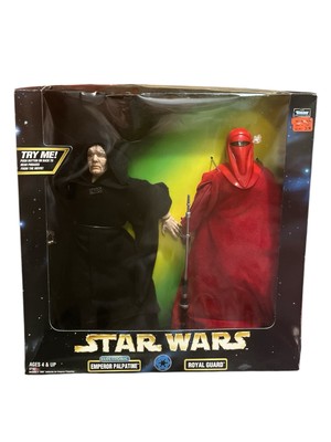 STAR WARS ACTION COLECTION 2 PK - EMPEROR PALPATINE & ROYAL GUARD 1998 NIB RARE