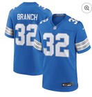 NWT M Detroit Lions Brian Branch #32 Nike 2025 Official NFL Player Game Jersey — photo 1