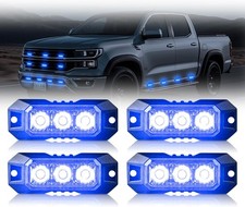 Blue Lights For Firefighters Emergency Lights Led 4 Pcs