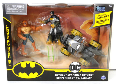 DC Comics Spin Master 4'' Caped Crusader ATV / QUAD Copperhead Vs Batman