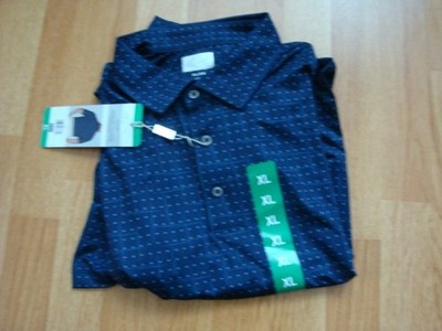 NWT Men's Greg Norman ML75 Play Dry Polo Golf Polo Shirt Blue XL