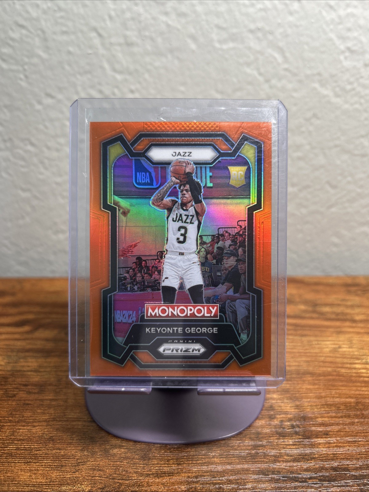 2023-24 Panini Prizm Monopoly - Keyonte George #87 Orange Prizm /124 (RC)