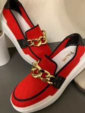 Scarpe Donna Pollini N 37 Slip One Monogrammate 