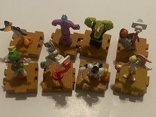 Vintage 1996 McDonalds Space Jam Happy Meal Complete Set Of 8 Interlocking Toys