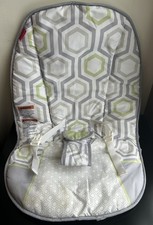 Fisher Price Bouncer   Seat Cover Pad Replacement Part   Geo Meadow Green Gray