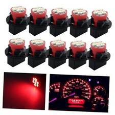 T10 194 168 LED Dashboard Instrument Panel Light Bulbs, 10Pcs, Super Bright Red