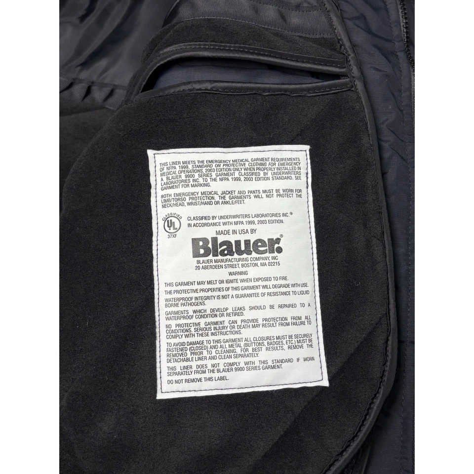 NWT Blauer GTX PLUS 9910Z Waist Length Jacket Dark Navy 4XL REG Made in USA - Image 4 of 4