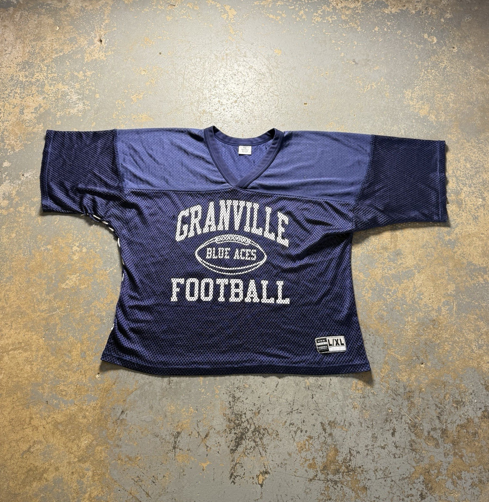 Vintage Football Y2K Mesh Cropped Jersey-Size L/XL